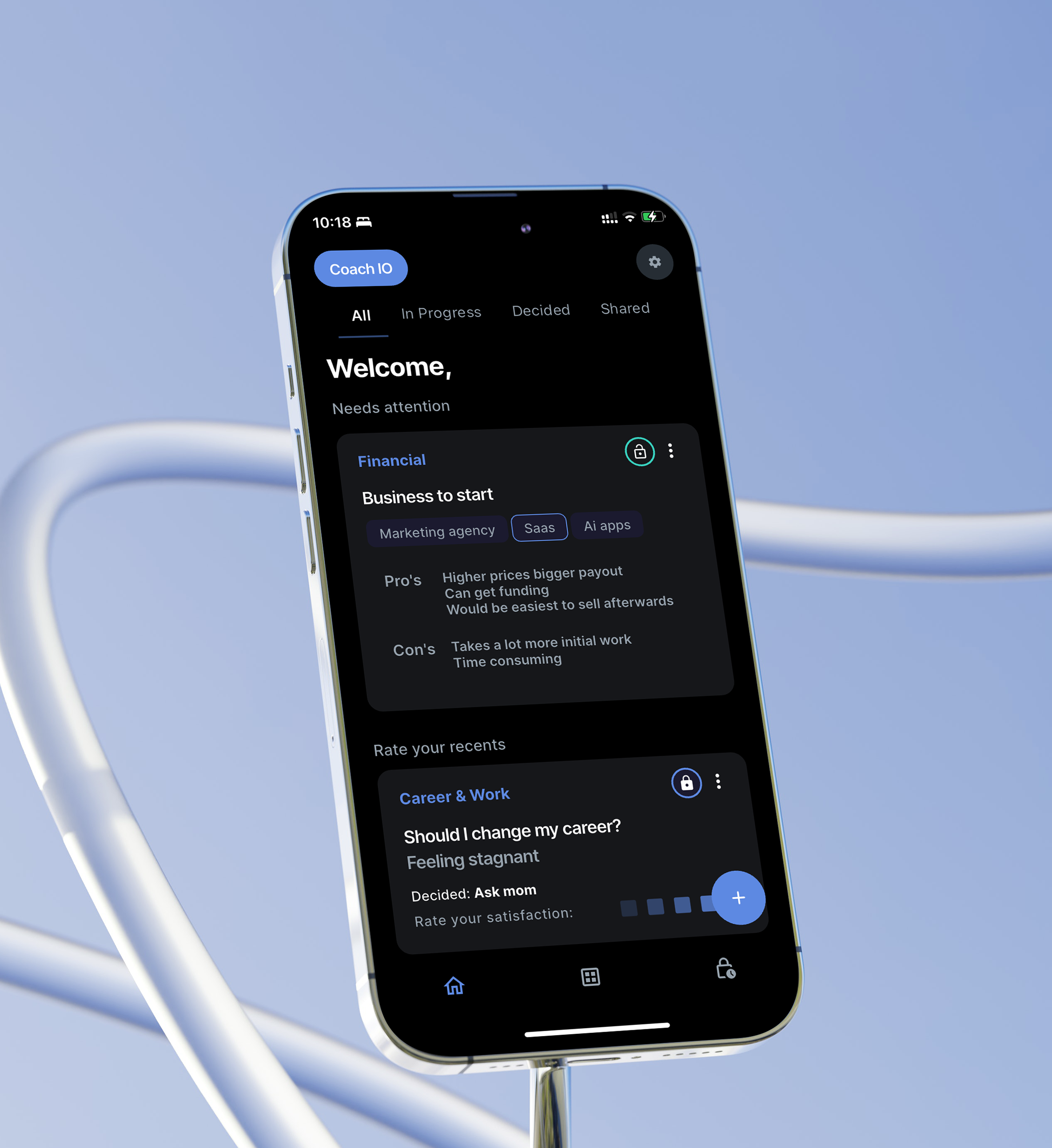 Decision IO App Interface